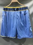 NBA Memphis Grizzlies shorts light bleu